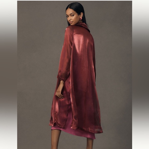 Anthropologie Femme Sheer Trench Coat XXS NWT $128 - Picture 2 of 9